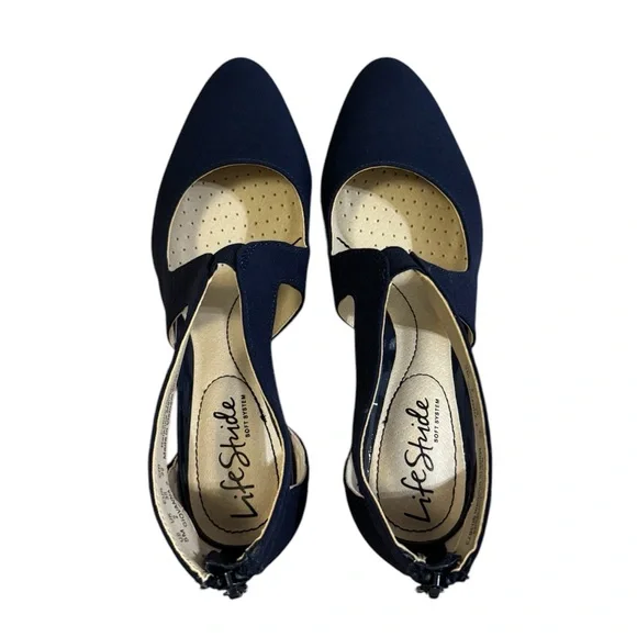 Life Stride Women's Navy Heels size 5 - Picture 6 of 7